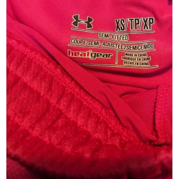 Under Armour Womens Pink Semi-Fitted Heatgear Athletic Running Shorts Lined XS-S - Picture 8 of 8